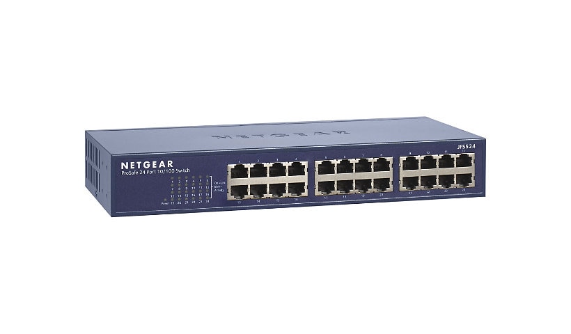 NETGEAR 24-Port 10/100 Fast Ethernet Switch JFS524v2 - switch - 24 ports -