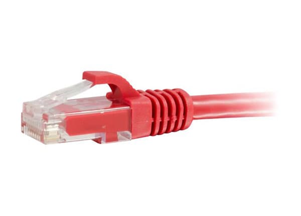 C2G Cat5e Snagless Unshielded (UTP) Network Patch Cable - patch cable - 4.57 m - red