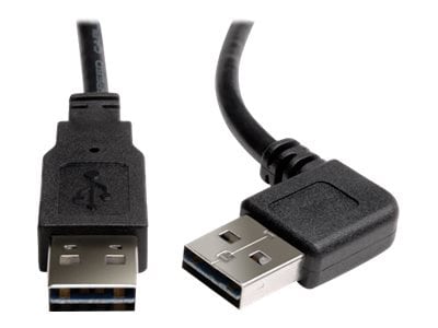 Eaton Tripp Lite Series Universal Reversible USB 2.0 Cable (Right/Left-Angl