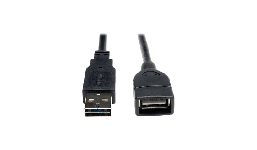 Tripp Lite 1ft USB 2.0 Hi-Speed Extension Universal Reversible Cable M/F 1'