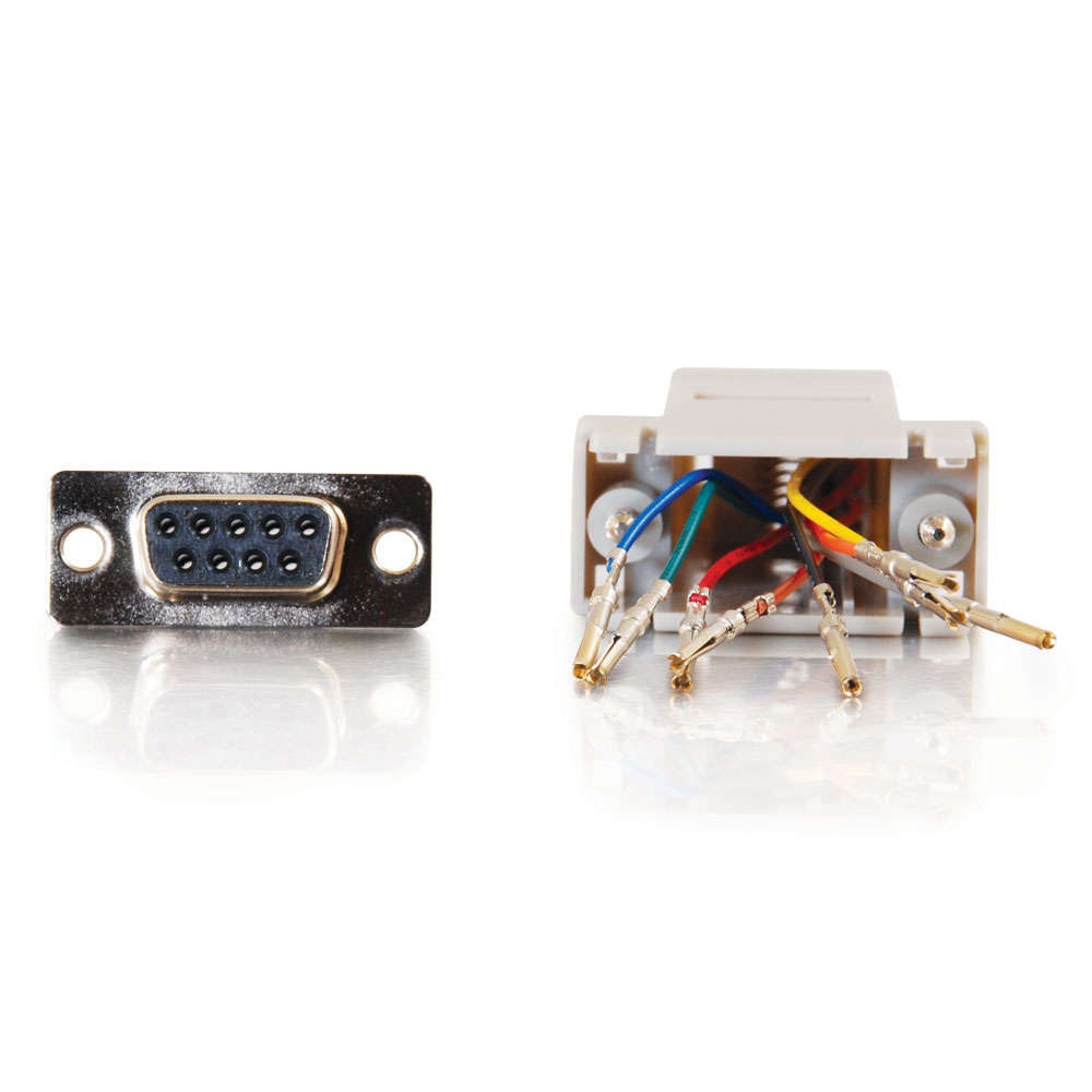 Thumbnail 4 of 4 for C2G RJ45 to DB9 Serial RS232 Modular Adapter - Gray
