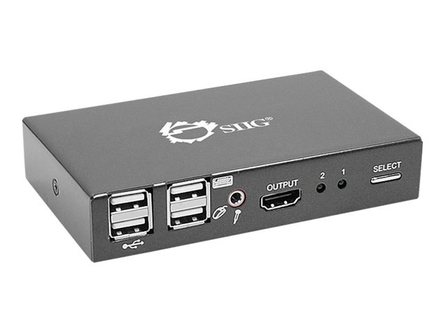 SIIG 2x1 USB HDMI KVM Switch - KVM / audio / USB switch - 2 ports