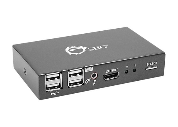 SIIG 2x1 USB HDMI KVM Switch - KVM / audio / USB switch - 2 ports