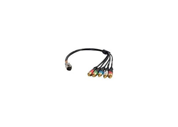 C2G RapidRun Component Video + Stereo Audio Flying Lead - video / audio cable - component video / audio - 1.5 ft