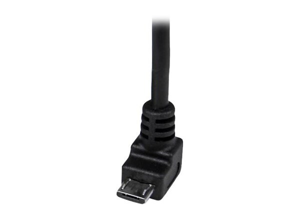 StarTech.com 1m Micro USB Cable - A to Down Angle Micro B - USB cable - 1 m