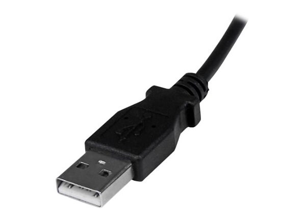 StarTech.com 0.5m Micro USB Cable - A to Down Angle Micro B - USB cable - 50 cm