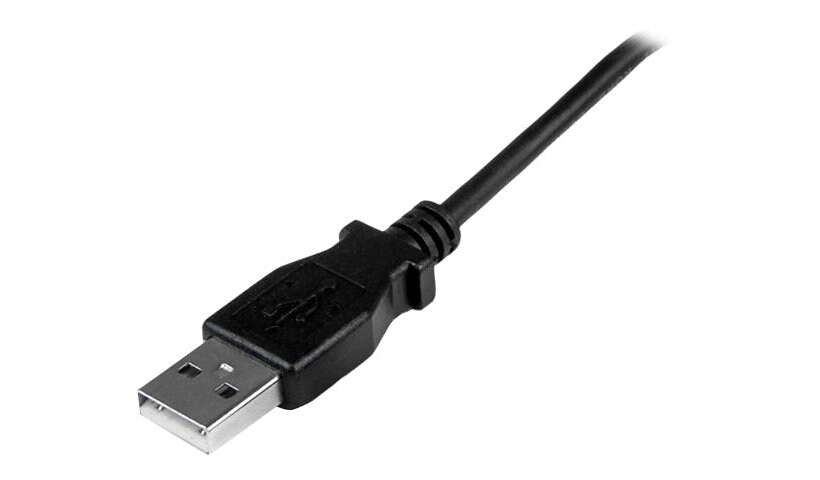 StarTech.com 0.5m Micro USB Cable - A to Up Angle Micro B - USB cable - Mic