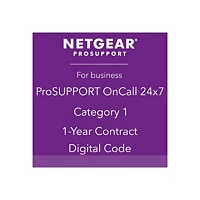 NETGEAR ProSupport OnCall 24x7 Category 1 - technical support - 1 year