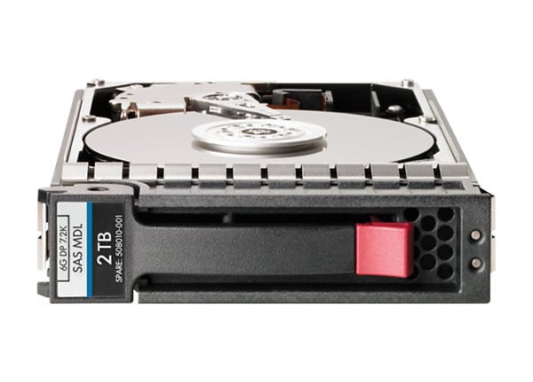 HPE Dual Port Midline - hard drive - 2 TB - SAS 6Gb/s