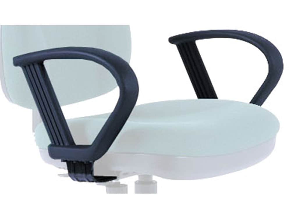 Spectrum Black Loop Arms Adjustable Height Task Chair