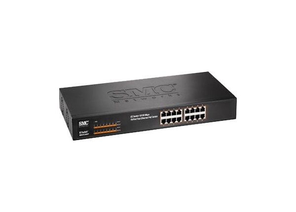 SMC EZ Switch 10/100 SMCFS1601P - switch - 16 ports - unmanaged