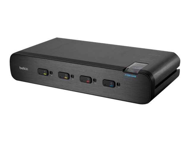 Belkin Advanced Secure Dual-Head DisplayPort KVM Switch with DCU - KVM / audio switch - 4 ports