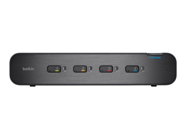 Belkin Advanced Secure Duah-Head DVI-I KVM Switch with DCU - KVM / audio switch - 4 ports
