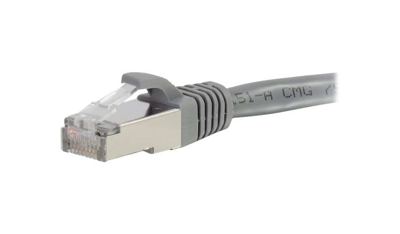 C2G 25ft Cat6 Ethernet Cable - Snagless Shielded (STP) - Gray - cordon de raccordement - 7.62 m - gris