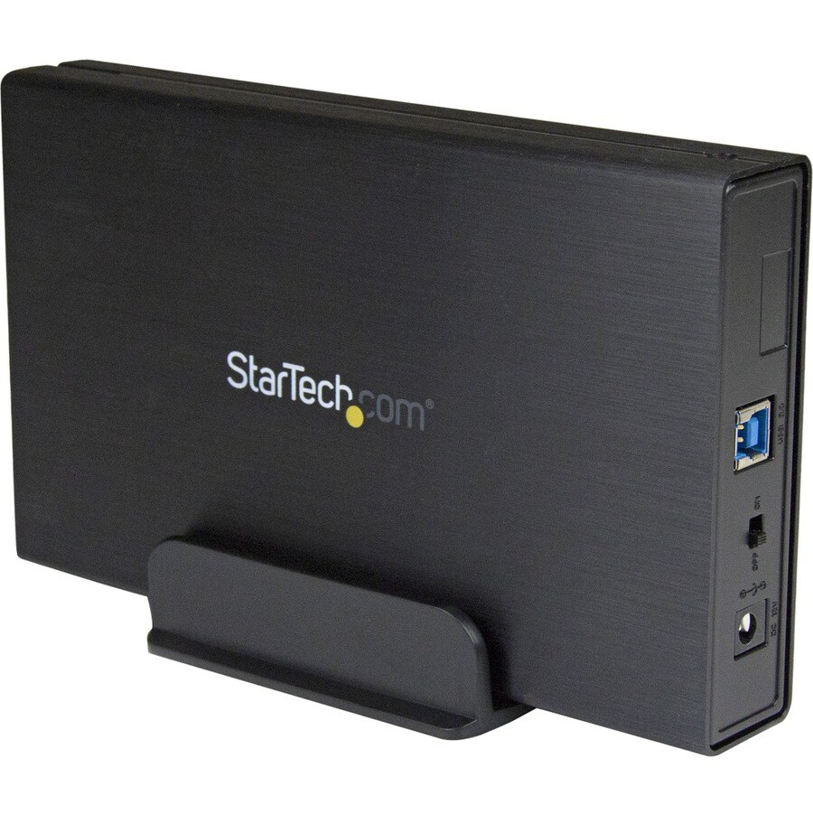 StarTech.com 3.5in Black USB 3.0 External SATA III Hard Drive Enclosure  with UASP - Portable External HDD