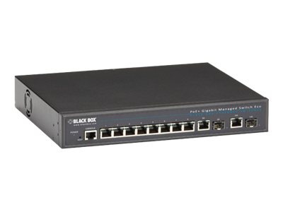Black Box - switch - 10 ports - managed - rack-mountable