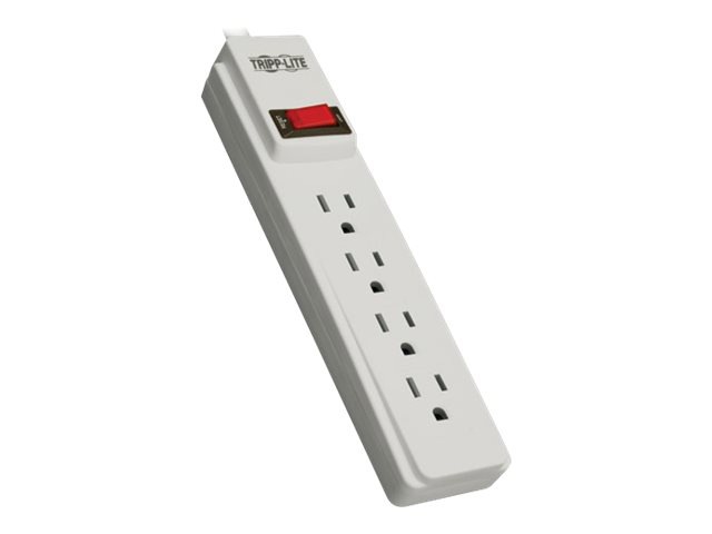 Tripp Lite Power Strip 4-Outlet 5-15R 10ft Cord 5-15P with On/Off Switch