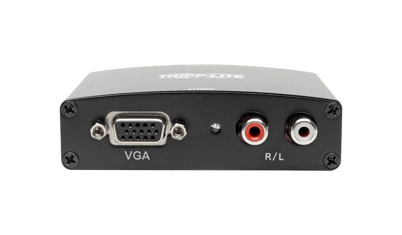 Tripp Lite VGA to HDMI Adapter Converter for Stereo Audio / Video - video converter - black