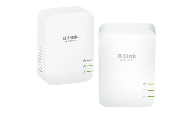 D-Link PowerLine AV2 600 Gigabit Starter Kit DHP-601AV - bridge - wall-plug
