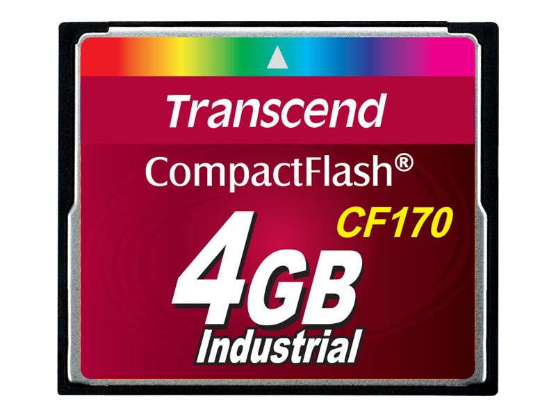 Transcend CF170 Industrial - flash memory card - 4 GB - CompactFlash