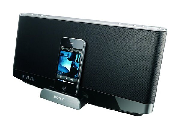 Sony RDP-XF300iPN - speaker dock - with Apple Lightning cradle - for portable use - wireless