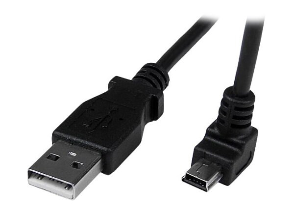StarTech.com 1m Mini USB Cable - A to Down Angle Mini B - USB cable - 3.3 ft