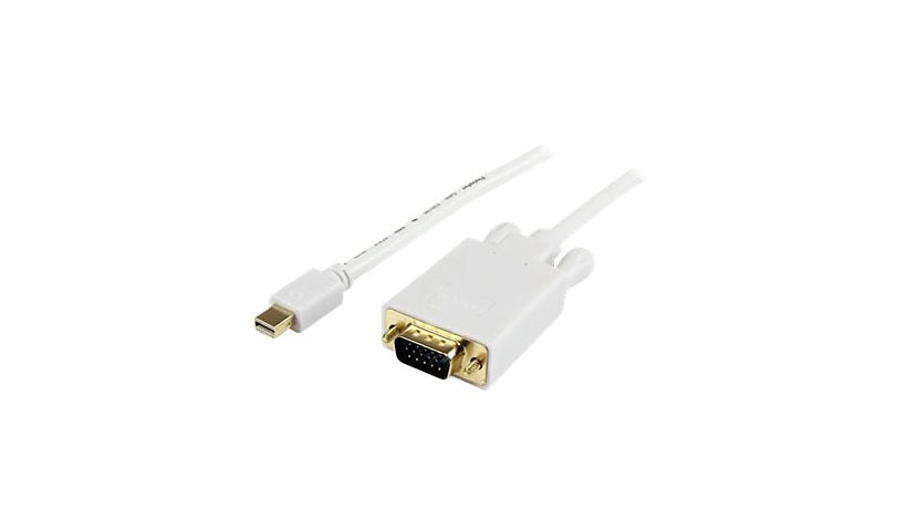 StarTech.com 3 ft Mini DisplayPort to VGAAdapter Converter Cable - mDP to VGA 1920x1200 - White