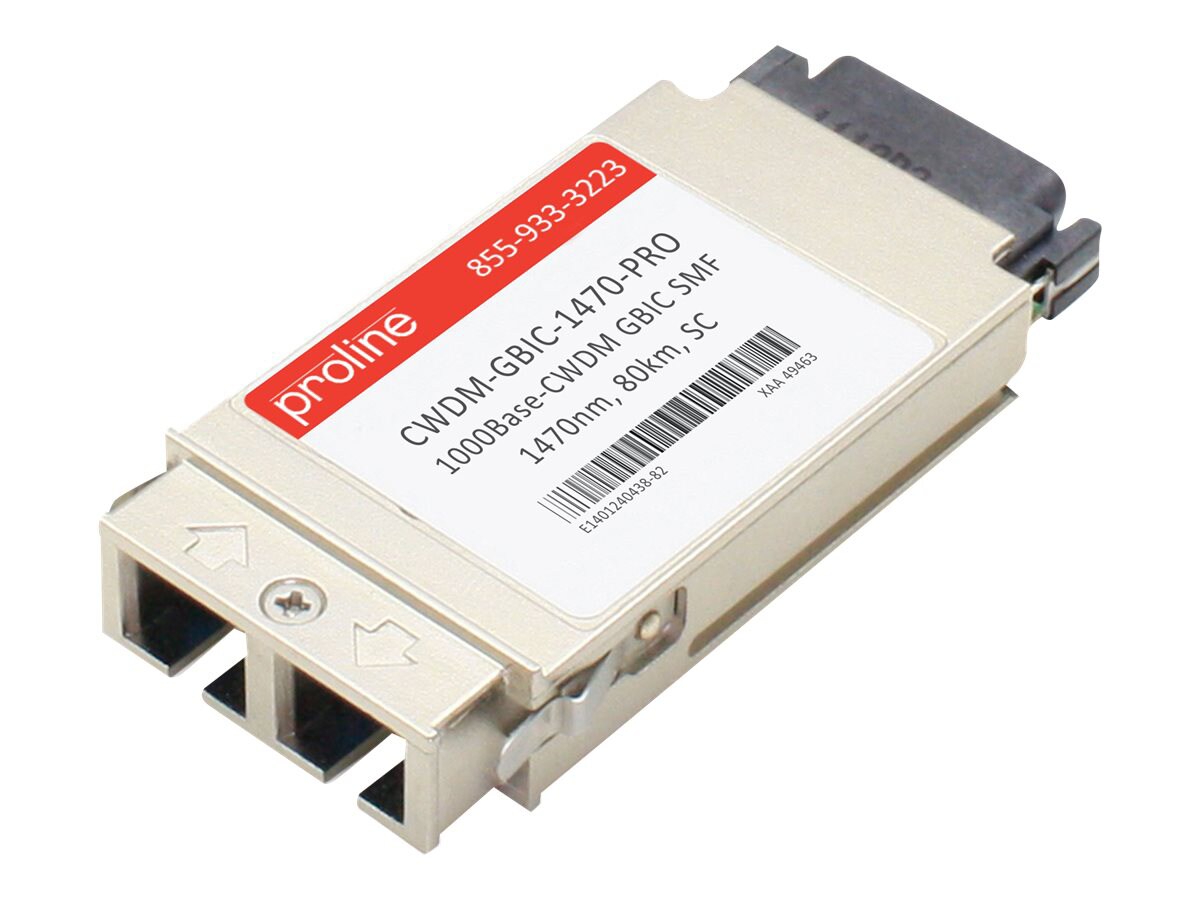 Proline Cisco CWDM-GBIC-1470 Compatible GBIC TAA Compliant Transceiver - GBIC transceiver module - GigE