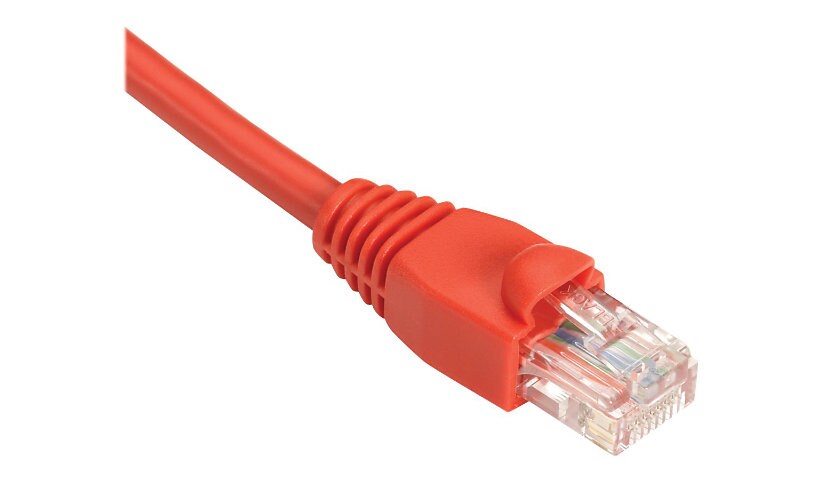 Black Box 6inch Cat5 CAT5e 350mhz Red UTP PVC Snagless Patch Cable 6"