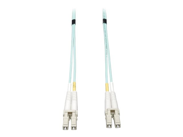 Eaton Tripp Lite Series 10Gb/40Gb/100Gb Duplex Multimode 50/125 OM3 LSZH Fiber Patch Cable (LC/LC), Aqua, 6M (19.7 ft.)