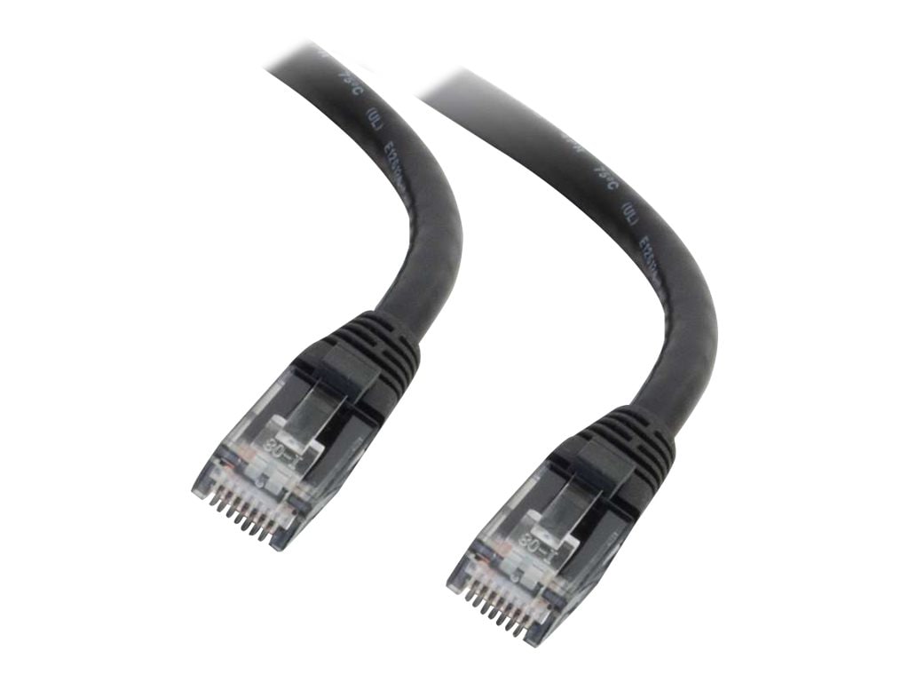C2G 6ft Cat6 Snagless Unshielded (UTP) Ethernet Network Patch Cable - Black - cordon de raccordement - 1.83 m - noir
