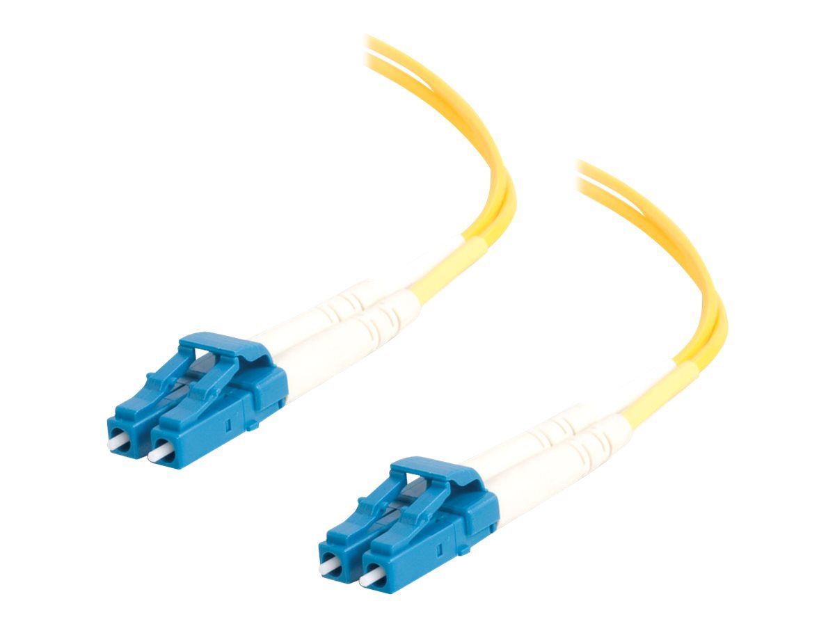 C2G 2m LC-LC 9/125 OS1 Duplex Single-Mode PVC Fiber Optic Cable (USA-Made) - Yellow - patch cable - 2 m - yellow
