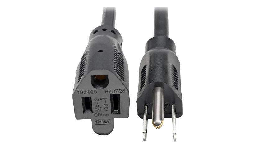 Eaton Tripp Lite Series Power Extension Cord, NEMA 5-15P to NEMA 5-15R - 13A, 120V, 16 AWG, 6 ft. (1.83 m), Black -