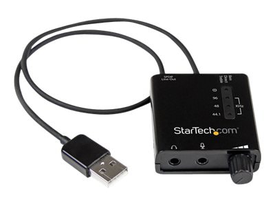 Intensief sigaar schaak StarTech.com USB Stereo Audio Adapter External Sound Card w/ SPDIF Digital  - ICUSBAUDIO2D - Amplifiers & Voice Recorders - CDW.com