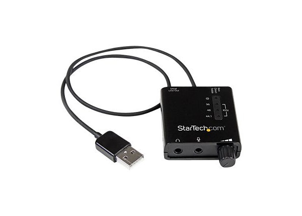 Goneryl skæbnesvangre Gymnastik StarTech.com USB Stereo Audio Adapter External Sound Card w/ SPDIF Digital  - ICUSBAUDIO2D - Amplifiers & Voice Recorders - CDW.com