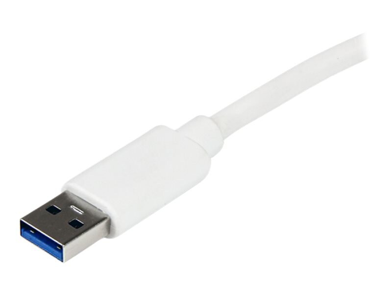Thumbnail 6 of 11 for StarTech.com USB 3.0 to Gigabit Ethernet NIC Network Adapter w/USB Port, White, USB to RJ45 Network Adapter, USB to LAN