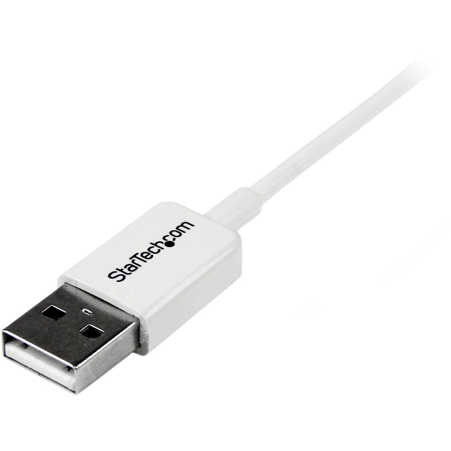 Thumbnail 3 of 4 for StarTech.com 0.5m White Micro USB Cable Cord - A to Micro B - Micro USB Charging Data Cable - USB 2.0
