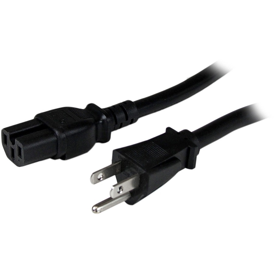 StarTech.com 8ft (2.4m) Heavy Duty Power Cord, NEMA5-15P to C15, 15A 125V,