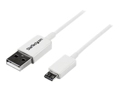 StarTech.com 0.5m White Micro USB Cable - A to Micro B - Micro USB Charger