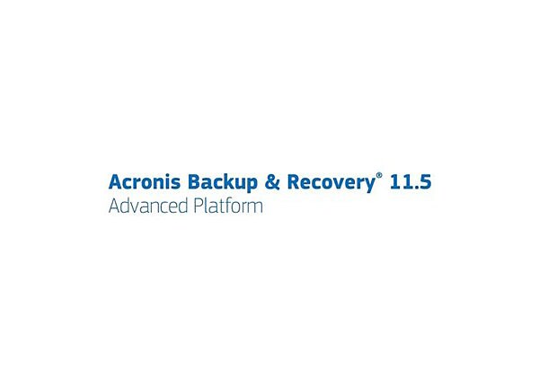 Acronis Backup & Recovery Advanced Workstation (v. 11.5) - license + 1 Year Advantage Premier