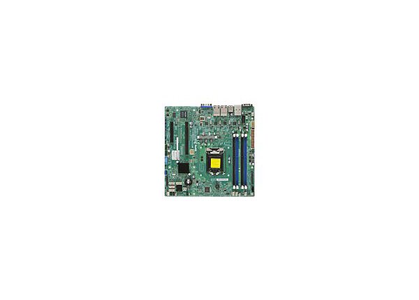 SUPERMICRO X10SLM+-LN4F - motherboard - micro ATX - LGA1150 Socket - C224