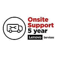 Lenovo Onsite Upgrade - extended service agreement - 5 years - on-site