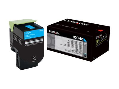 Lexmark 800H2 - High Yield - cyan - original - toner cartridge - LCCP