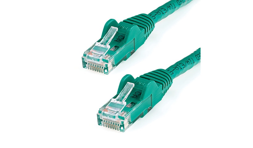 StarTech.com CAT6 Ethernet Cable 50' Green 650MHz PoE Snagless Patch Cord