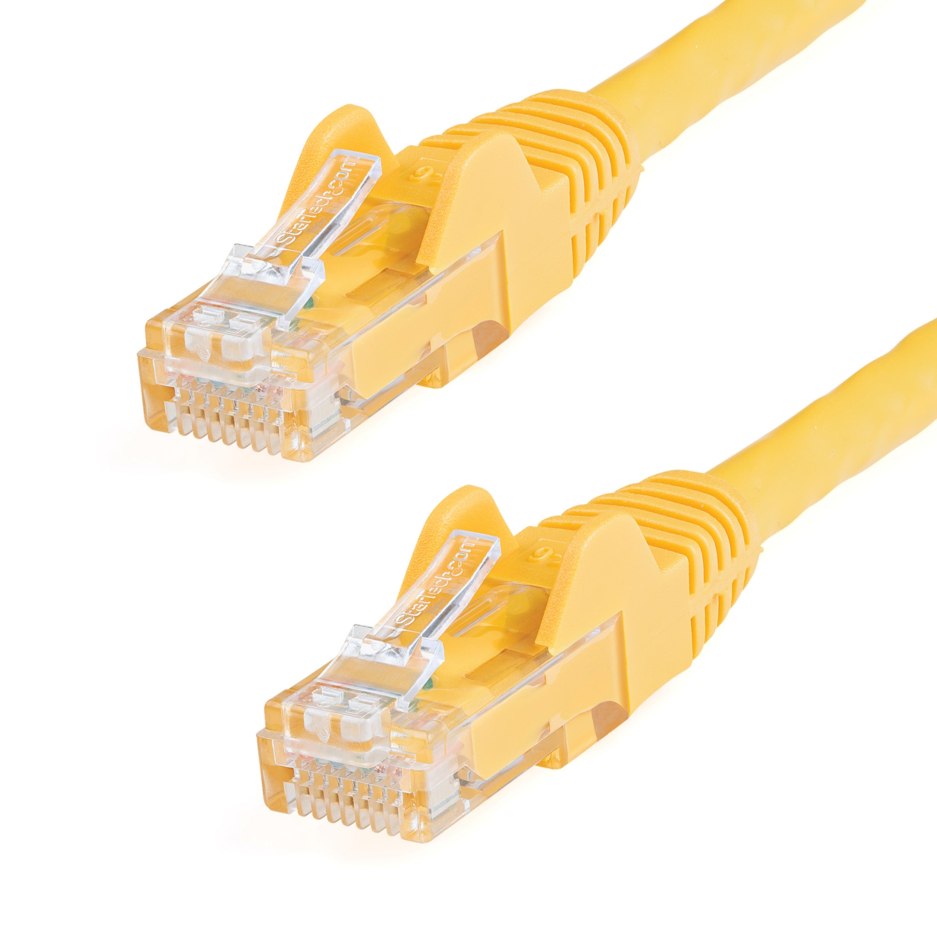 StarTech.com 50ft CAT6 Ethernet Cable Yellow Snagless UTP CAT 6 Gigabit Cord/Wire 100W PoE 650MHz