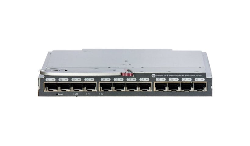 Brocade 16Gb/28 SAN Switch for HP BladeSystem c-Class - switch - 28 ports -