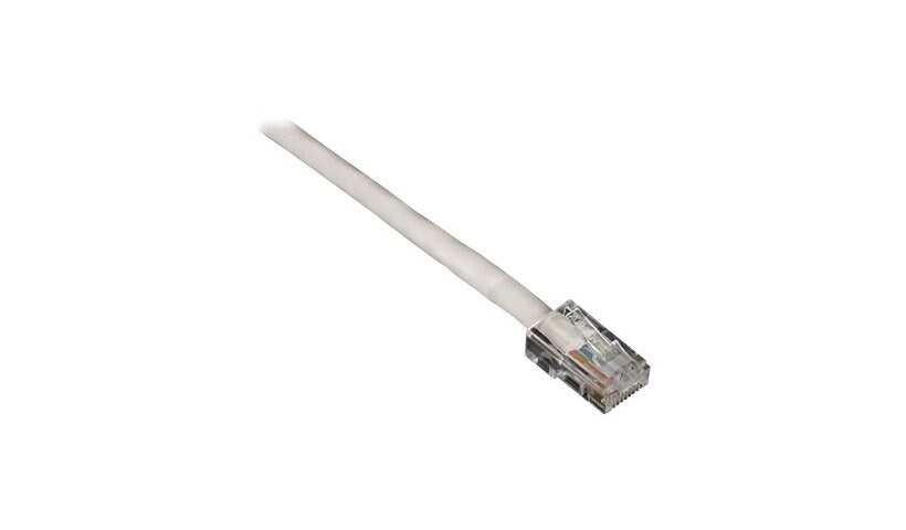 Black Box 1ft White Cat5 CAT5e UTP Patch Cable, 350Mhz, No Boot, 1'