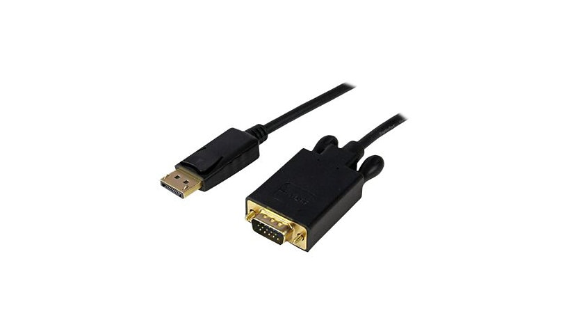 StarTech.com 10ft (3m) DisplayPort to VGA Cable, Active DisplayPort to VGA Adapter Cable, 1080p Video, DP to VGA Monitor