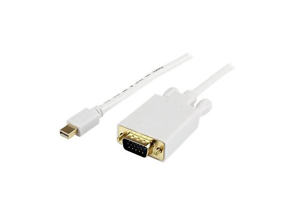 StarTech.com 15ft Mini DisplayPort to VGA Adapter Cable mDP to VGA - White