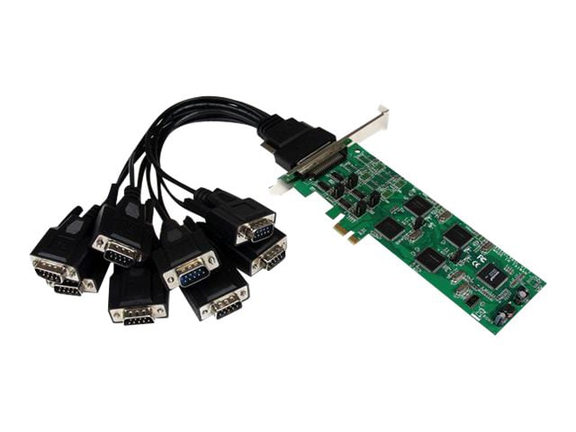 StarTech.com 8 Port PCIe RS232/422/485 Serial Card - 4x RS232 4x RS422/RS485 - serial adapter